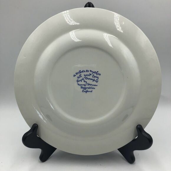 Royal Crownford Thomas Sherman Mother Tribute Decoration Plate England Ceramic - Picture 4 of 8